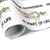 Papier Cadeau Expression du gène par partie de la vie (Coin rond)