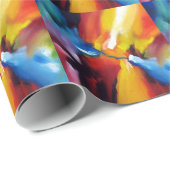 Papier Cadeau Expressionism (Coin rond)