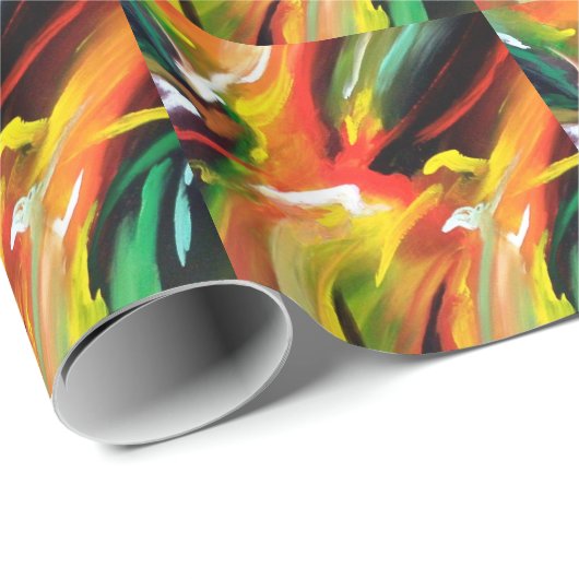 Papier Cadeau Expressionism (Coin rond)