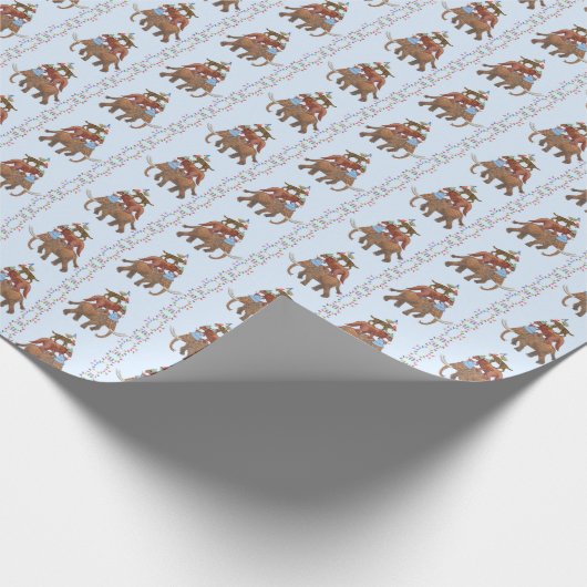 Papier Cadeau Extinct Animal Wrapping Paper (Coin)