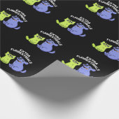 Papier Cadeau Extra Furrestries Funky Alien Furry Pun Dark BG (Coin)