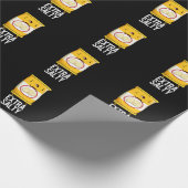 Papier Cadeau Extra Salty Funny Salty Snack Pun Dark BG (Coin)