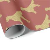 Papier Cadeau Extrait d'or | parties scintillant or (Coin rond)