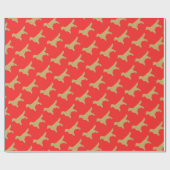 Papier Cadeau Extrait d'or | parties scintillant or (Plat)