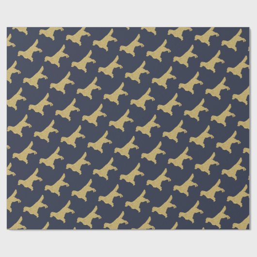 Papier Cadeau Extrait d'or | parties scintillant or (Plat)