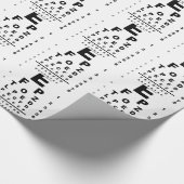 Papier Cadeau Eye Test (Coin)