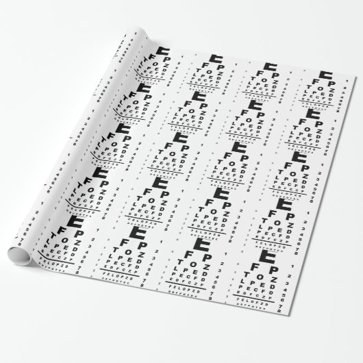 Papier Cadeau Eye Test (Déroulé)