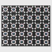 Papier Cadeau Eyeball-and-Crossbones (Plat)