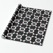 Papier Cadeau Eyeball-and-Crossbones (Déroulé)