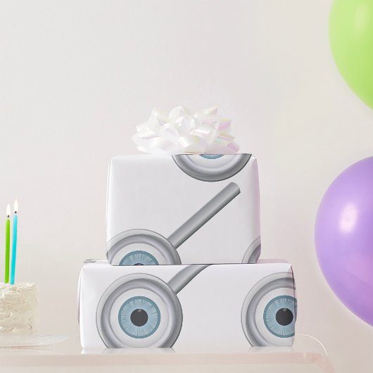 Papier Cadeau Eyeball Magnification Verre amusant Inspection des