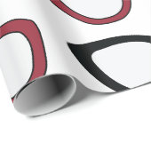 Papier Cadeau Eyeglasses Spectacles Specs Glasses Optician  (Coin rond)