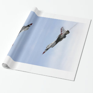 Papier Cadeau F-16 Thunderbird En Vol