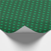 Papier Cadeau F-16 Viper Fighter Jet Motif vert sur vert (Coin)