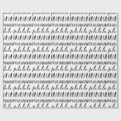 Papier Cadeau FA LA Black & White Typographie Noël Carol (Plat)