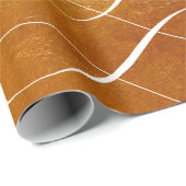 Papier Cadeau Fa la Deck the Halls - Christmas Gold Rich (Coin rond)