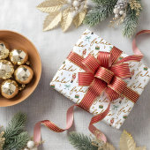 Papier Cadeau Fa La Girls Christmas Nutcracker Bow Music