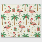 Papier Cadeau Fa-La-La-Flamant (Plat)