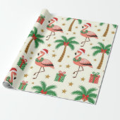 Papier Cadeau Fa-La-La-Flamant (Déroulé)