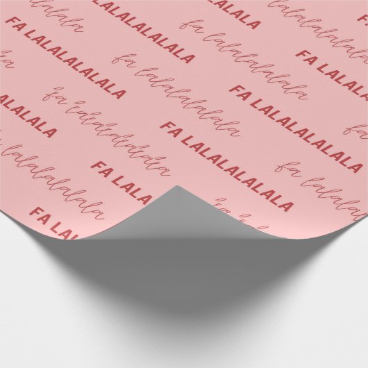 Papier Cadeau Fa La La La La Christmas Cadeau (Coin)