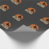 Papier Cadeau Fabricant de baseball Halloween Graphique de sorci (Coin)
