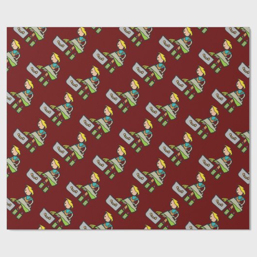 Papier Cadeau Fabrication de savon (Plat)