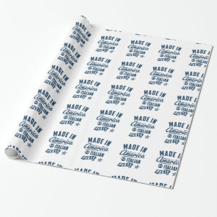 Papier Cadeau Fabriqué en Amérique avec les pièces italiennes