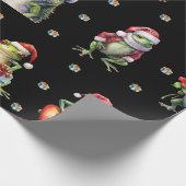 Papier Cadeau Fabrique Frog Rock Band Noël Fête Noir (Coin)