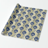 Papier Cadeau Fabuleux 50 anniversaire (Déroulé)