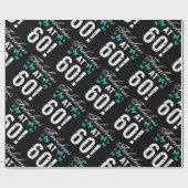 Papier Cadeau Fabuleux 60e anniversaire pour elle (Plat)