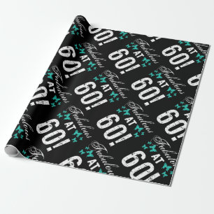 Papier Cadeau Fabuleux 60e anniversaire pour elle