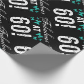 Papier Cadeau Fabuleux 60e anniversaire pour elle (Coin)