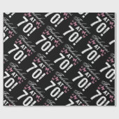 Papier Cadeau Fabuleux 70e anniversaire (Plat)