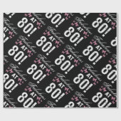 Papier Cadeau Fabuleux 80e anniversaire (Plat)