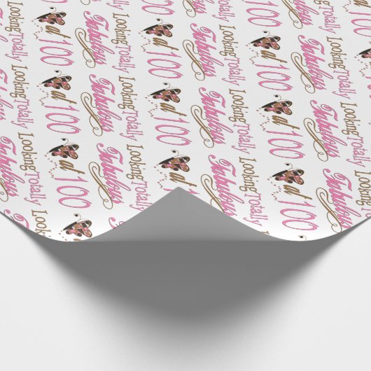 Papier Cadeau Fabuleux à 100 ans (Coin)