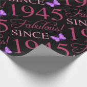 Papier Cadeau Fabuleux depuis 1945 80e anniversaire (Coin)