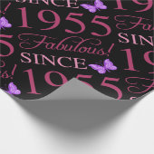 Papier Cadeau Fabuleux depuis 1955 70e anniversaire (Coin)