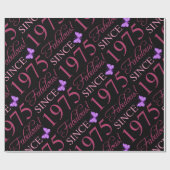 Papier Cadeau Fabuleux depuis 1975 50e anniversaire (Plat)