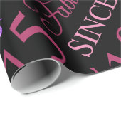 Papier Cadeau Fabuleux depuis 1975 50e anniversaire (Coin rond)