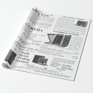 Papier Cadeau Fabuleux photographe de caméra antique