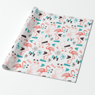 Papier Cadeau Fabulous Cinquante Flamants roses