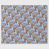 Papier Cadeau Façades de la maison Monterosso Cinque Terre Ligur (Plat)