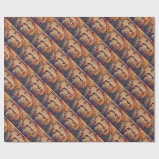 Papier Cadeau Face Abstraite (Plat)