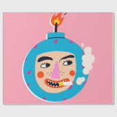 Papier Cadeau Face de boom Abstraite (Plat)