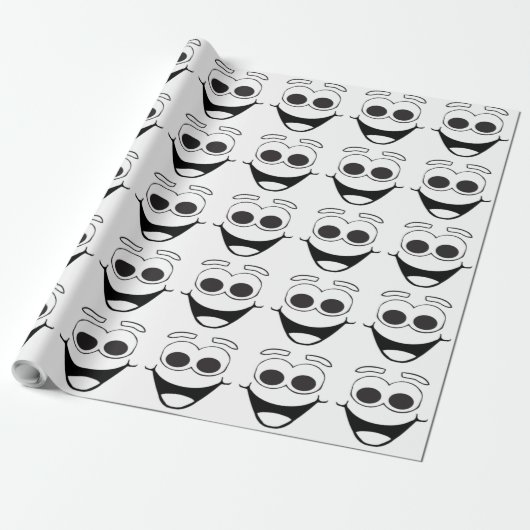 PAPIER CADEAU FACE HEUREUSE (Déroulé)