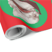 Papier Cadeau Face père Noël (Coin rond)