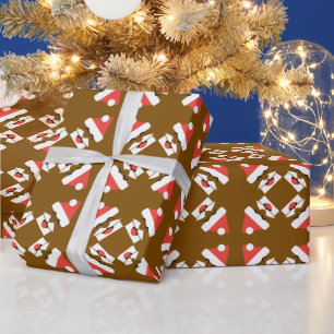 Papier Cadeau Face père Noël