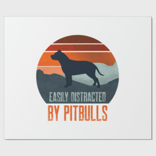 Papier Cadeau Facilement Distrait Par Les Promenades De Chiens P
