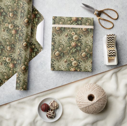 Papier Cadeau Fade to Grace - gothique baroque (Artisanat)