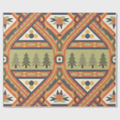 Papier Cadeau Fair isle Noël 6 (Plat)