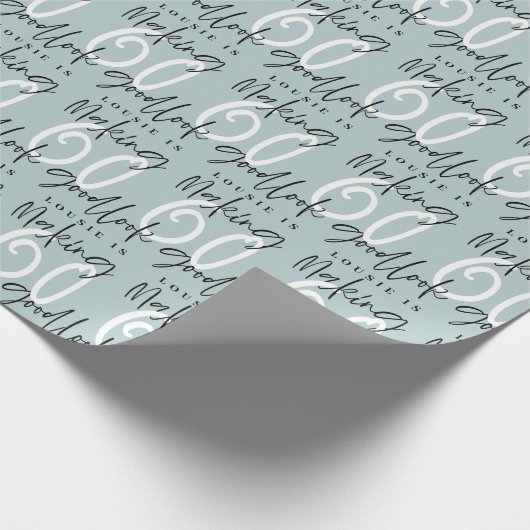 Papier Cadeau Faire 60 look beau cadeau d'anniversaire enveloppe (Coin)